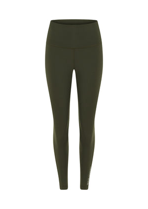 Lorna Jane Lotus No Chafe Phone Pocket Ankle Biter Leggings - Luxury Green