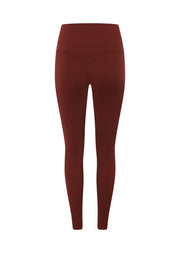 Lorna Jane Lotus No Chafe Phone Pocket Ankle Biter Leggings - Merlot