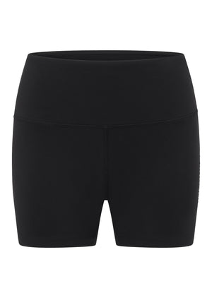 Lorna Jane Lotus No Chafe Phone Pocket 9cm Bike Shorts - Recycled Black
