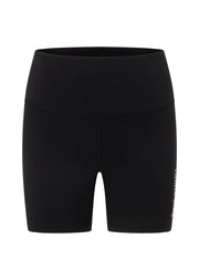 Lorna Jane Lotus No Chafe Phone Pocket 16cm Bike Shorts - Recycled Black