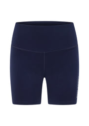 Lorna Jane Lotus No Chafe Phone Pocket 16cm Bike Shorts - French Navy