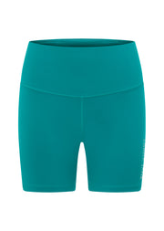 Lorna Jane Lotus No Chafe Phone Pocket 16cm Bike Shorts - Maui