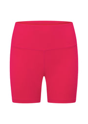 Lorna Jane Lotus No Chafe Phone Pocket 16cm Bike Shorts - Neon Raspberry