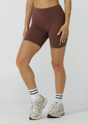 Lorna Jane Lotus No Chafe Phone Pocket 16cm Bike Shorts - Onyx
