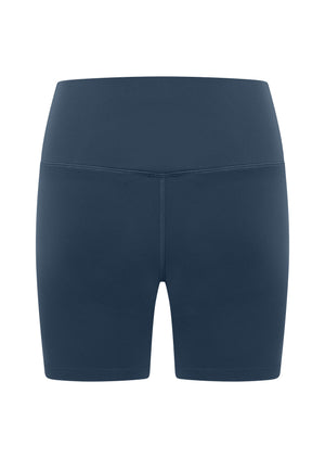 Lorna Jane Lotus No Chafe Phone Pocket 16cm Bike Shorts - Pale Indigo