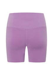Lorna Jane Lotus No Chafe Phone Pocket 16cm Bike Shorts - Paisley Purple