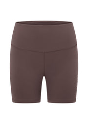 Lorna Jane Lotus No Chafe Phone Pocket 16cm Bike Shorts - Stone