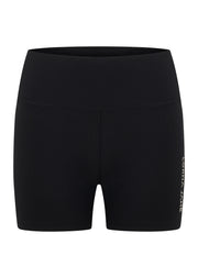 Lorna Jane Lotus No Chafe Phone Pocket 12cm Bike Shorts - Recycled Black