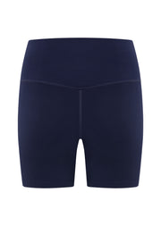 Lorna Jane Lotus No Chafe Phone Pocket 12cm Bike Shorts - French Navy