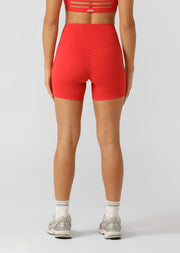Lorna Jane Lotus No Chafe Phone Pocket 12cm Bike Shorts - Ginger