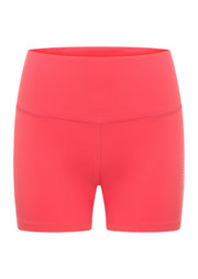 Lorna Jane Lotus No Chafe Phone Pocket 12cm Bike Shorts - Guava Glow