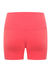 Lorna Jane Lotus No Chafe Phone Pocket 12cm Bike Shorts - Guava Glow
