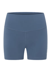 Lorna Jane Lotus No Chafe Phone Pocket 12cm Bike Shorts - Moonlight Blue
