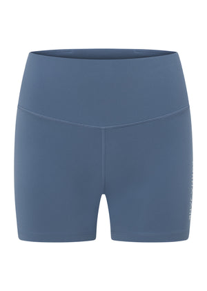 Lorna Jane Lotus No Chafe Phone Pocket 12cm Bike Shorts - Moonlight Blue