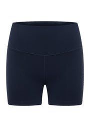 Lorna Jane Lotus No Chafe Phone Pocket 12cm Bike Shorts - Platinum Navy