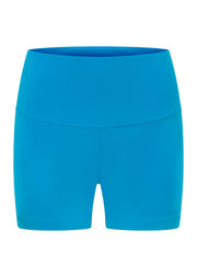Lorna Jane Lotus No Chafe Phone Pocket 12cm Bike Shorts - Vista Blue