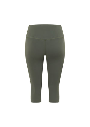 Lorna Jane Lotus No Chafe Phone Pocket 3/4 Leggings - Agave Green