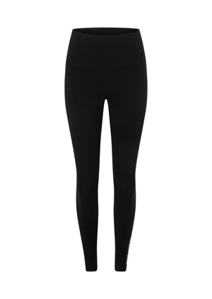 Lorna Jane Lotus Phone Pocket Ankle Biter Leggings - Recycled Black