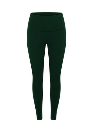 Lorna Jane Lotus Phone Pocket Ankle Biter Leggings - Dark Green