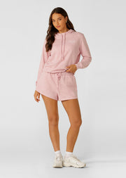 Lorna Jane Lotus Hoodie - Dusty Rose Marl
