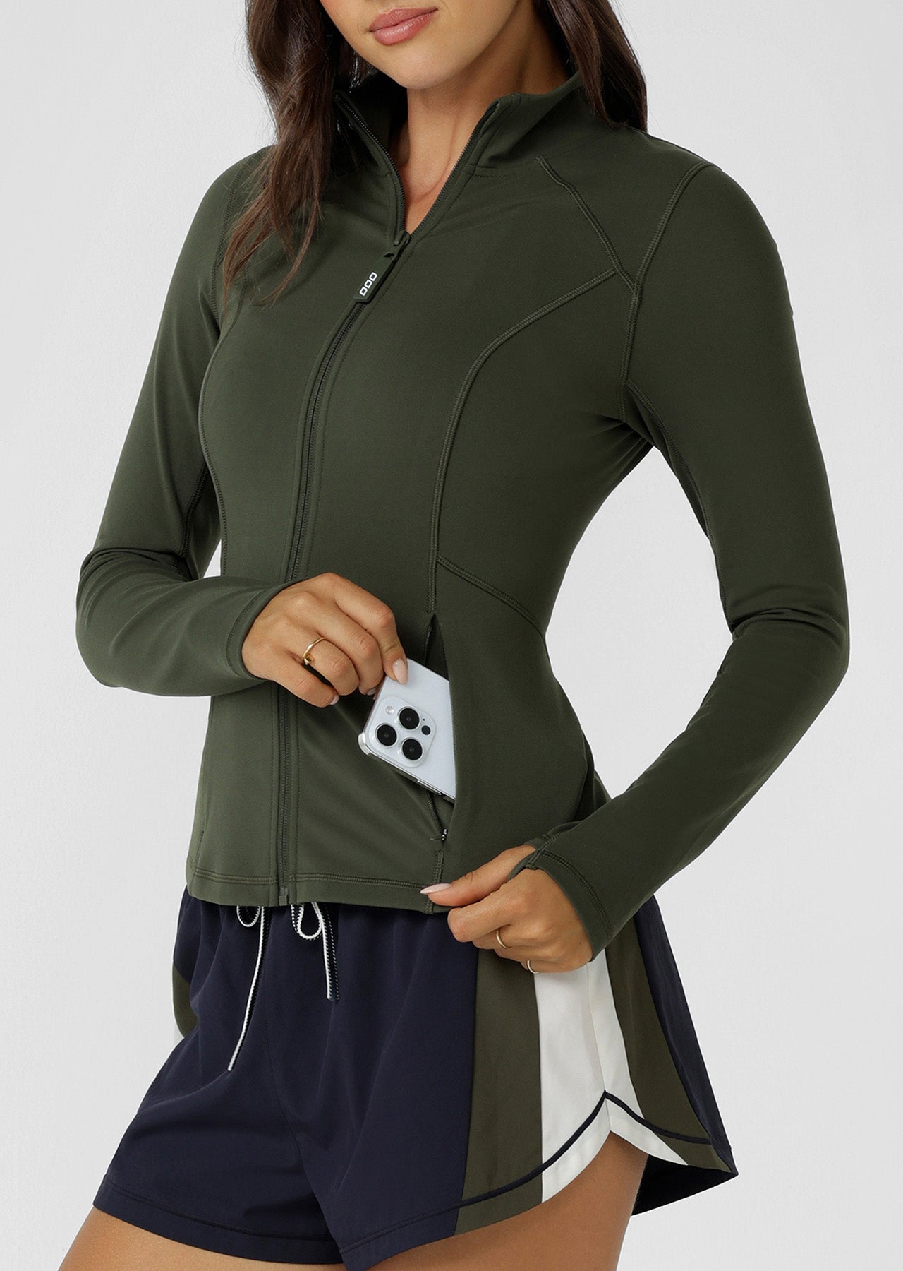 Lorna Jane Amy Active Tech Zip Through Jacket - Luxury Green