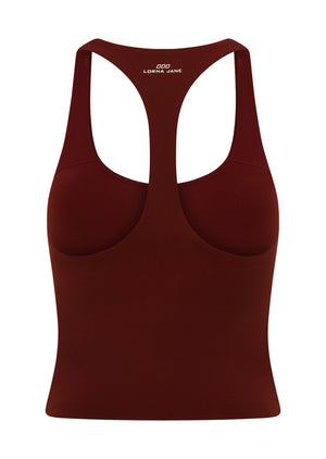 Lorna Jane Liberty Bra Tank Combo - Dark Ruby