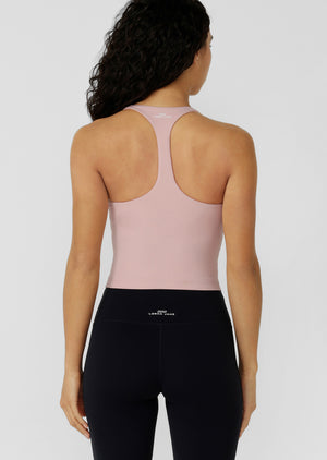 Lorna Jane Liberty Bra Tank Combo - Dusty Rose