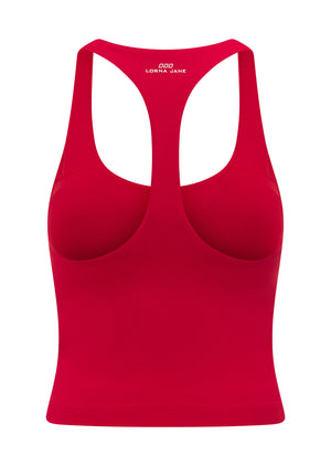 Lorna Jane Liberty Bra Tank Combo - Rose Red