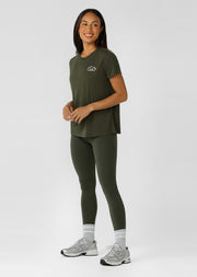 Lorna Jane Amy No Chafe Phone Pocket Full Length Leggings - Luxury Green