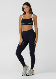 Lorna Jane Amy No Chafe Phone Pocket Full Length Leggings - Midnight Blue