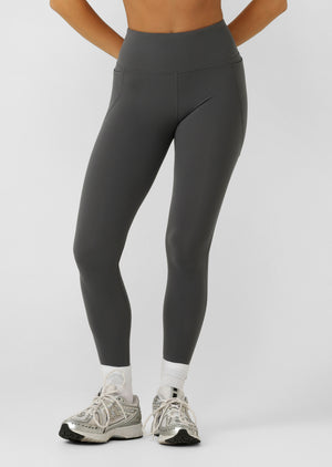 Lorna Jane Amy No Chafe Phone Pocket Full Length Leggings - Titanium