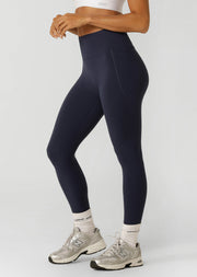 Lorna Jane Amy No Ride Phone Pocket Ankle Biter Leggings - Dark Platinum Navy