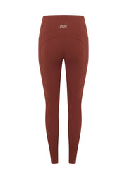Lorna Jane Amy No Ride Phone Pocket Ankle Biter Leggings - Dark Spice