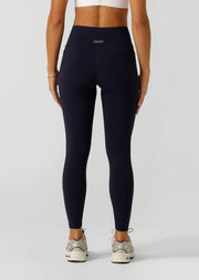 Lorna Jane Amy No Ride Phone Pocket Ankle Biter Leggings - French Navy