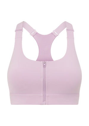Lorna Jane Easy Zip On Max Support Sports Bra - Dusty Lilac