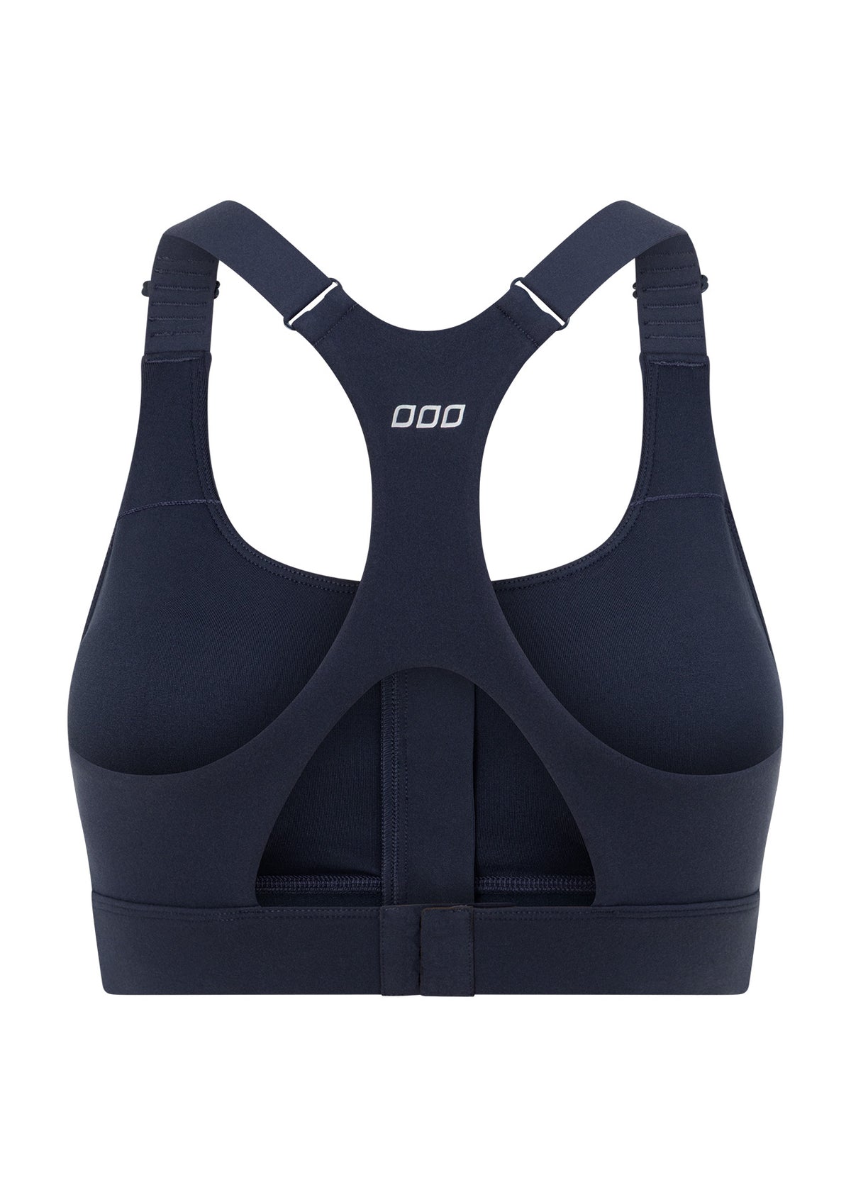 Lorna Jane Easy Zip On Max Support Sports Bra - Platinum Navy