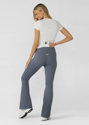 Lorna Jane Lotus Thermal Flared Leggings - Shadow