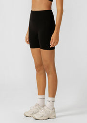 Lorna Jane Amy No Ride Phone Pocket 14cm Bike Shorts - Recycled Black