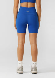Lorna Jane Amy No Ride Phone Pocket 14cm Bike Shorts - Cobalt Blue