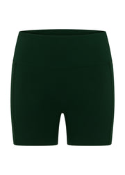 Lorna Jane Amy No Ride Phone Pocket 14cm Bike Shorts - Dark Green