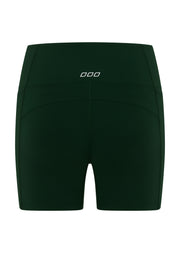 Lorna Jane Amy No Ride Phone Pocket 14cm Bike Shorts - Dark Green