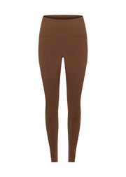 Lorna Jane Amy No Ride Phone Pocket Full Length Leggings - Chocolate