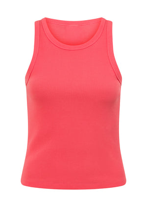 Lorna Jane LJ Basics Rib Tank - Guava Glow