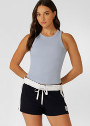 Lorna Jane LJ Basics Rib Tank - Oxford Blue