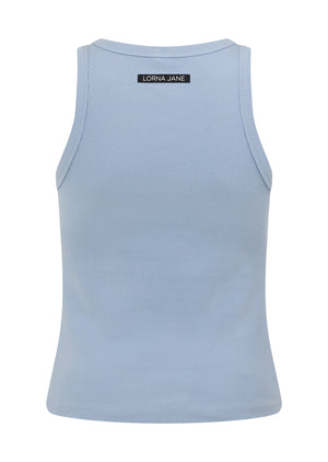 Lorna Jane LJ Basics Rib Tank - Petal Blue