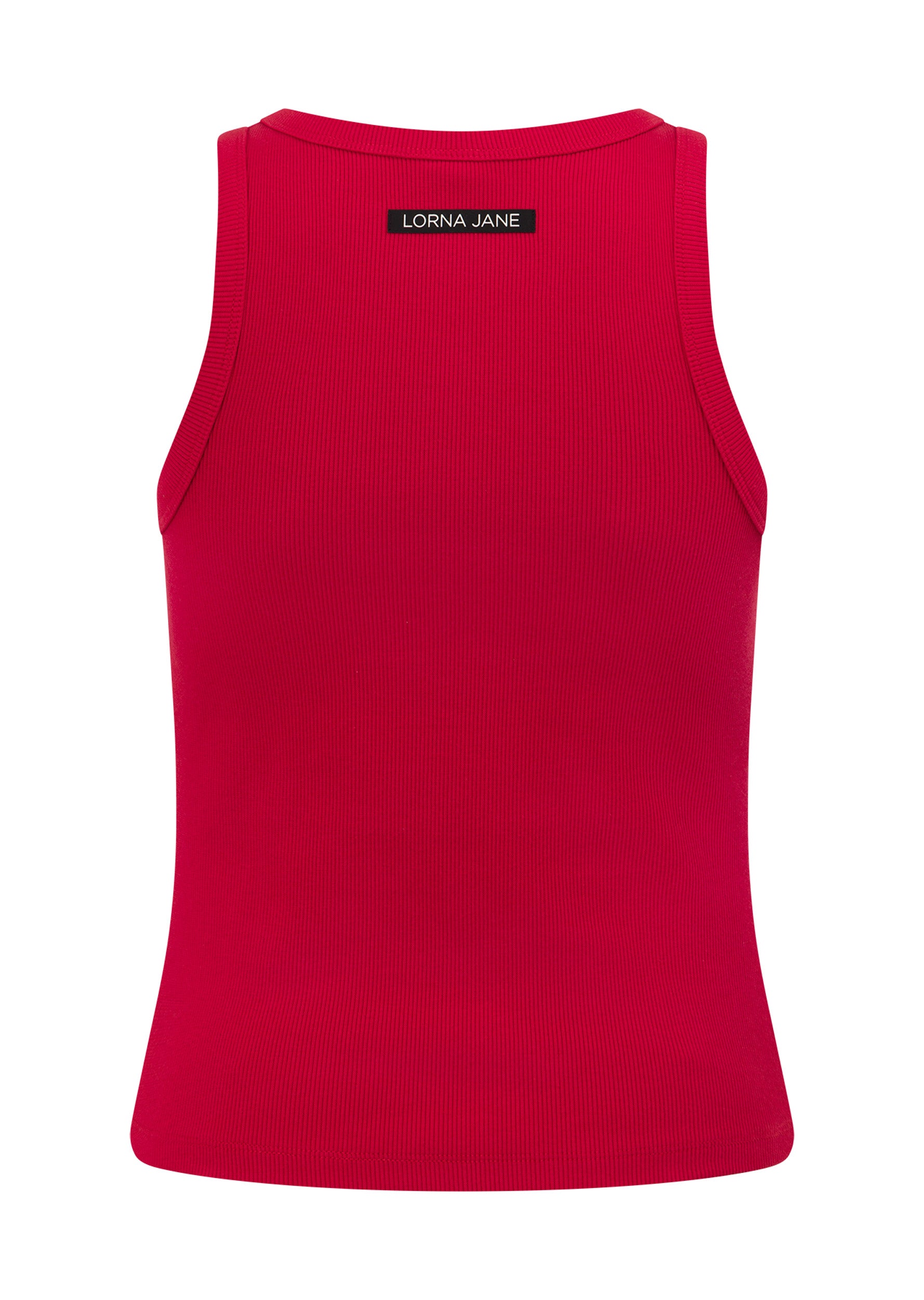 Lorna Jane LJ Basics Rib Tank - Rose Red
