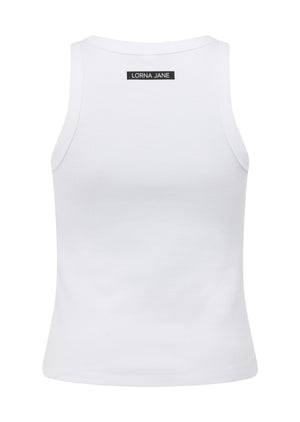 Lorna Jane LJ Basics Rib Tank - White