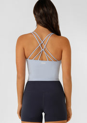 Lorna Jane Lotus Bra Tank Combo - Oxford Blue
