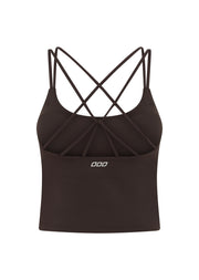 Lorna Jane Lotus Bra Tank Combo - Volcano