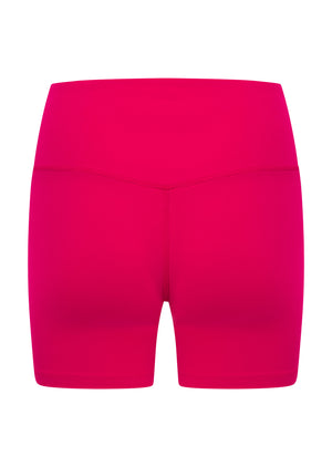 Lorna Jane Lotus No Chafe Phone Pocket 14cm Bike Shorts - Vivid Pink